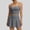 Grey, variant on Women's 2-Piece Activewear Set: Padded Sports Top & High-Waisted Skirts for Women Grey M