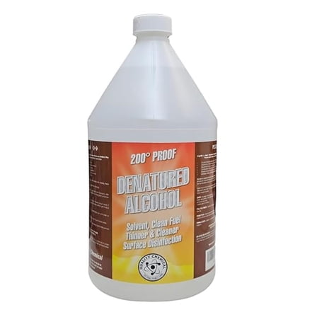 Denatured Alcohol 200 Proof - 1 Gallon (128oz) Ethyl Alcohol for Cleaning, Solvent, Fuel Additive & Paint Thinner - Multipurpose Household & Industrial Use