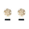 thumbnail image 2 of Wweixi Creative Nordic Home Decoration Accessories Iron Home Office Decor Desktop Gold M 2Set, 2 of 6
