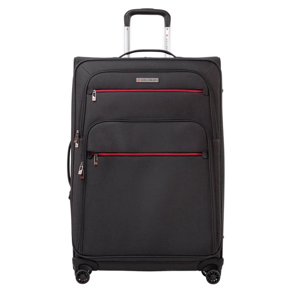 Air Canada Indigo Lite Collection Softside 28-Inch Checked Luggage, Expandable Large Spinner Suitcase with Rolling Wheels for Travel