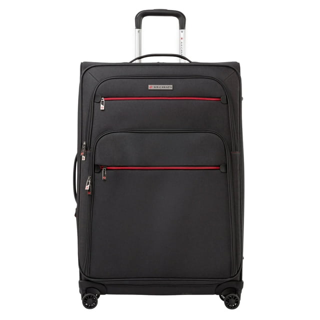 Air Canada Valise Souple 28" Enregistrée, Grande Valise 28" Extensible à Roulettes Pivotantes