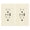Light Almond, variant on TOPGREENER 4.2A 3-Port Type C USB Outlet, 15 Amp Receptacle Plug, Charging Power Outlet with Dual Type C&A Ports, Screwless Wall Plate Included, UL Listed, TU21542AC2-WSID, White, 2 Pack