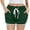 Green, variant on biudgviw Athletic Shorts for Women Workout Yoga Shorts Summer Casual Drawstring Mid-Rise Sporty Running Shorts