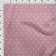 thumbnail image 3 of oneOone Cotton Poplin Pink Fabric Leaves & Floral Block Quilting Supplies Print Sewing Fabric By The Yard 56 Inch Wide, 3 of 4