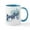 White/Blue Inside, variant on CafePress - Joyful Snowflakes Mug - 11 oz Ceramic Mug - Novelty Coffee Tea Cup
