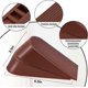 thumbnail image 4 of Big Door Stopper 2 Packs Heavy Duty Wedge Rubber Door Stop Works on All Floor Surfaces Height up to 1.9 Inches Non-Scratching Doorstops(Brown), 4 of 5