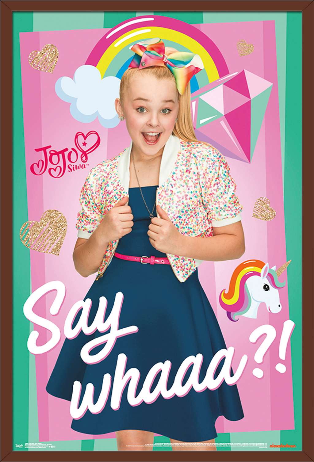 JoJo Siwa - Say Whaa Poster - Walmart.com - Walmart.com