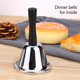 thumbnail image 3 of Campana de mano fuerte, campana de mano de acero plateado para adultos, campana de comedor en el aula, línea de comida, despertador, campana, campana, 3 of 5
