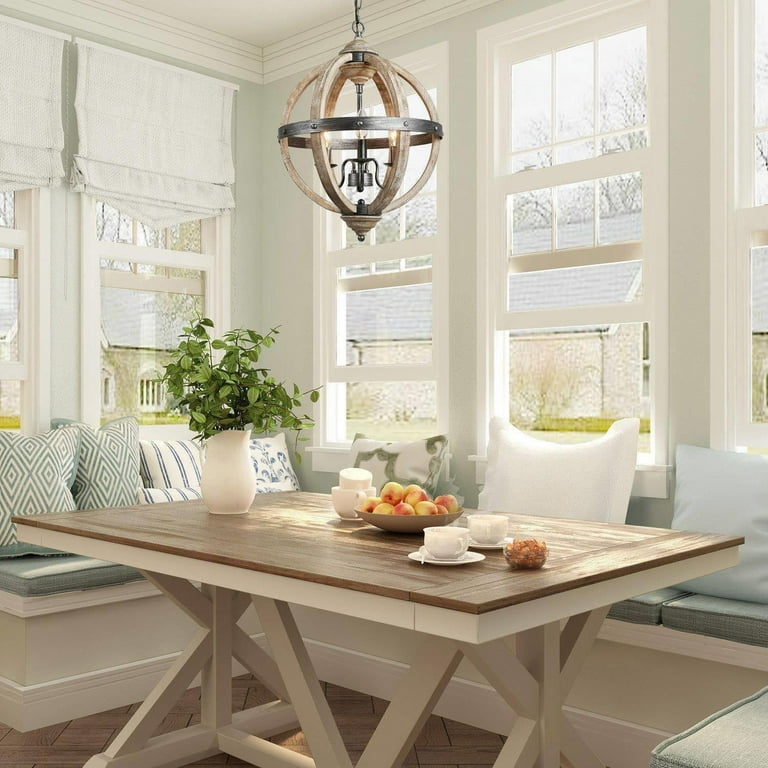 LNC Laius 5-Light Matte Black Farmhouse Chandelier LNC Laius 5-Light Matte Black Farmhouse Chandelier