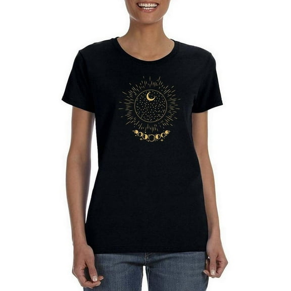 Moon Phases Set T-Shirt Women -SPIdeals Designs, Female XX-Large