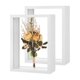 thumbnail image 1 of Paquete de 2 Marcos para Flores Secas, Marco Flotante de Acrílico Doble de Madera para Fotos de Flores Secas de 4 x 6 Pulgadas [Blanco], 1 of 7
