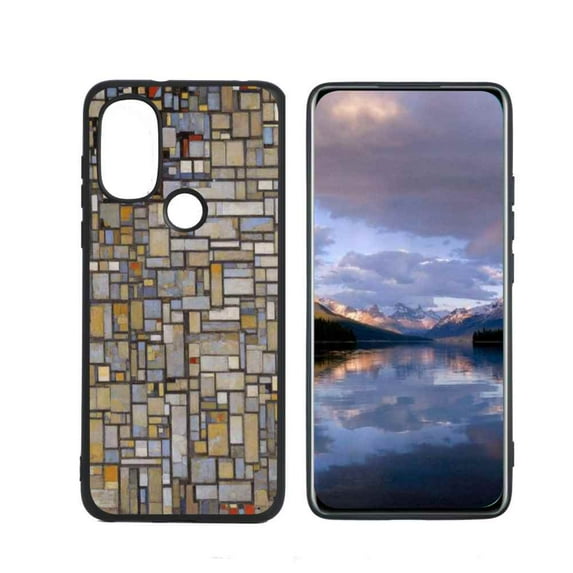 Compatible with Moto G Power 2022 Phone Case, Piet-Mondrian-Fine-Art-Hard-s-Fine-Art-Nature-Painting-0-2 Case Men Women, Flexible Silicone Shockproof Case for Moto G Power 2022
