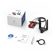 AX5400M WiFi 6E PCIe Network Card, Tri-Band AX210 WiFi Adapter MU-MIMO/OFDMA for Windows Laptop