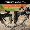 thumbnail image 6 of Curt 2in 14K Lb Trailer Towing Hitch Dual Ball Adjustable Channel Mount, 6 of 12