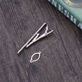 thumbnail image 3 of Tie Clips for Men in Bar Shape 1Set with Spring-Loaded Tension for Business and Formal, 3 of 8
