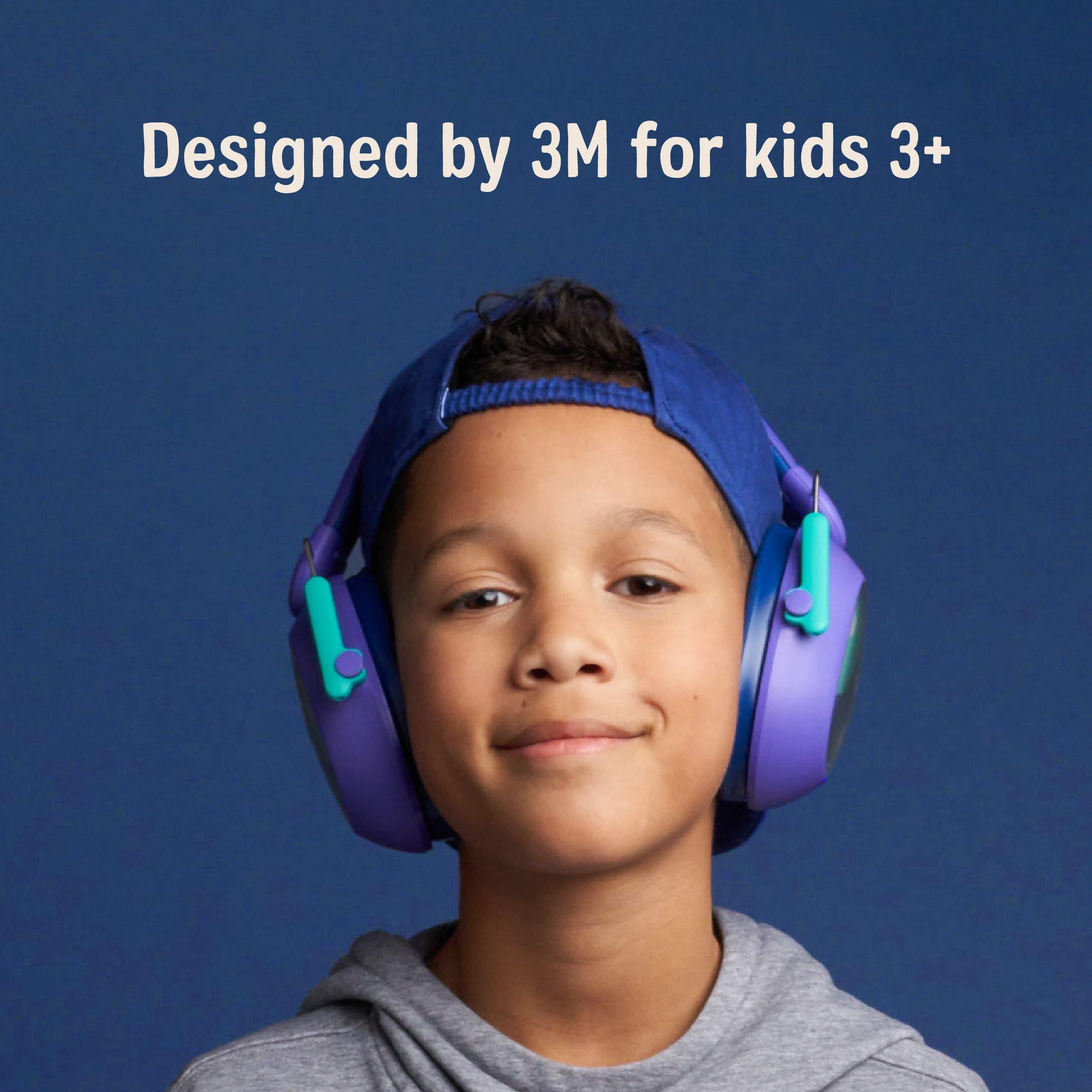 3M Kids Hearing Protection PLUS, Hearing Protection for Children with Adjustable  Headband, Purple