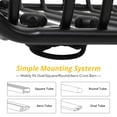 thumbnail image 3 of M optimized Roof Rack Cargo Basket 220 LBS Capacity 50" x 38" x 6.3" Heavy Duty Car Top Holder for Pick Up and Trucks SUV, 3 of 9