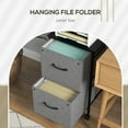 thumbnail image 4 of Vinsetto File Cabinet with Fabric Drawers and Hanging Bars for Letter Size, 4 of 10