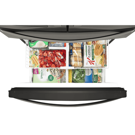 Whirlpool - 24.5 Cu. Ft. 4-Door French Door Refrigerator - Black Stainless Steel