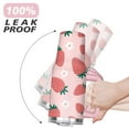 thumbnail image 6 of 40oz Cute Red Strawberry Stainless Steel Flip Straw Tumbler Spill Proof Travel Cup Double Wall Vacuum Insulated Coffee Mug with Top Handle, 6 of 6