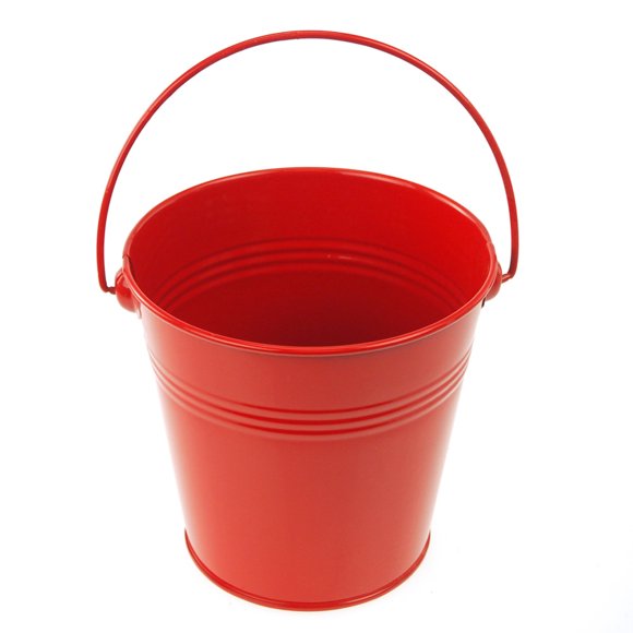 Red Metal Buckets