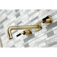 thumbnail image 3 of Kingston Brass KS6023CKL Kaiser Two-Handle Wall Mount Roman Tub Faucet, Antique Brass, 3 of 7
