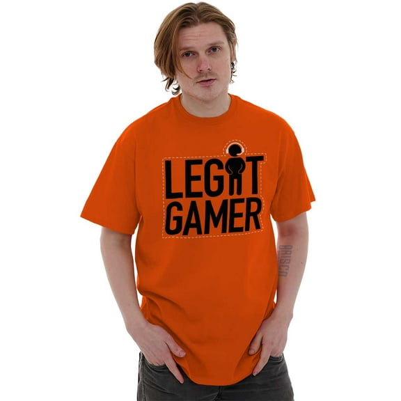 Legit Gamer Video Games Nerdy Geeky Men's Big & Tall Crewneck Graphic Tee Brisco Brands 2X