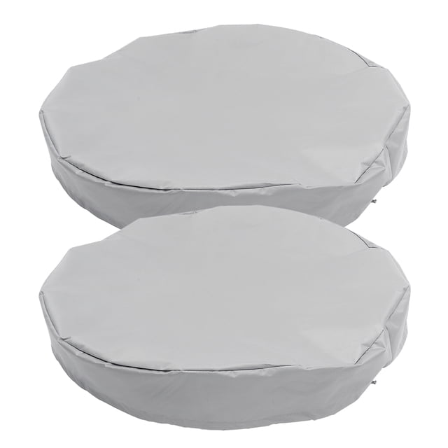 SOPOTUTU 2pcs Waterproof Barrel Cover With Easy Installation Light Grey Oxford Cloth For Rain Protection