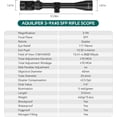 thumbnail image 6 of Aquilifer HT 3-9x40 SFP Riflescope, 1 Inch Tube, Waterproof Fogproof Shockproof for Hunting, 6 of 9