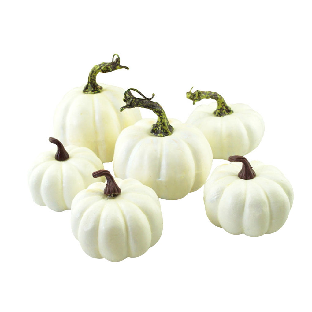 6/12PCS Halloween Artificial Small Foam Pumpkin Simulation Props Party Decor NEW 