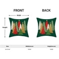 thumbnail image 5 of Christmas Pillow Covers 18x18 Inch Set of 2 Colorful Christmas Tree Throw Pillows Case, Stars Holiday Outdoor Decorative Farmhouse Winter Green Decor Cushion Covers for Home Sofa Bed Couch, 5 of 6