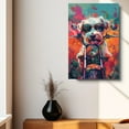 thumbnail image 4 of Hudo Funny Bolognese Dog Riding A Motorcycle Vintage Poster, Bolognese Dog Canvas Wall Art - Aesthetic Decor - Boyfriend Birthday Gift Ideas, 4 of 6