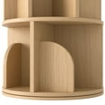 thumbnail image 4 of Yowos Rotating Bookshelf, 5 Tier Small Bookcase Corner Shelves Display Storage Tower Space-Saving Revolving for Small Space, Natural Color, 4 of 9