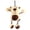 Brown, variant on BIMZUC Soft Plush Pet Teeth Cleaning Protection Chewing Biting Interactive Training Toy for Dogs, Cow Shape (11.81 inches / 30 cm)