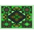 thumbnail image 1 of Ahgly Tapis Rectangulaire Lavable en Machine Intérieur Transitionnel Vert Forêt Foncé, 4 Pieds x 6 Pieds, 1 of 7