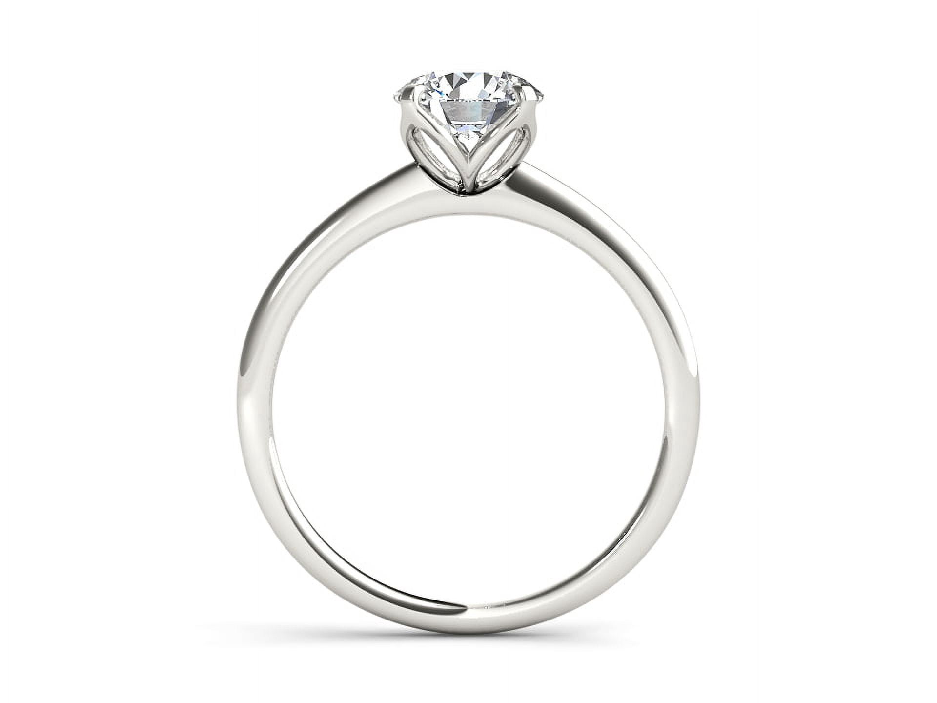 1 Carat T.W. Diamond Solitaire 14kt White Gold Engagement Ring