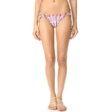 Mara Hoffman Women s Lei String Bikini Bottom Swimsuit  Verbena Red/Multi  X-Small