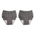 thumbnail image 4 of Youkk Reusable Washable Mens Underwear for Incontinence Breathable Briefs Pant 100CC Dark Grey L 2Set, 4 of 4
