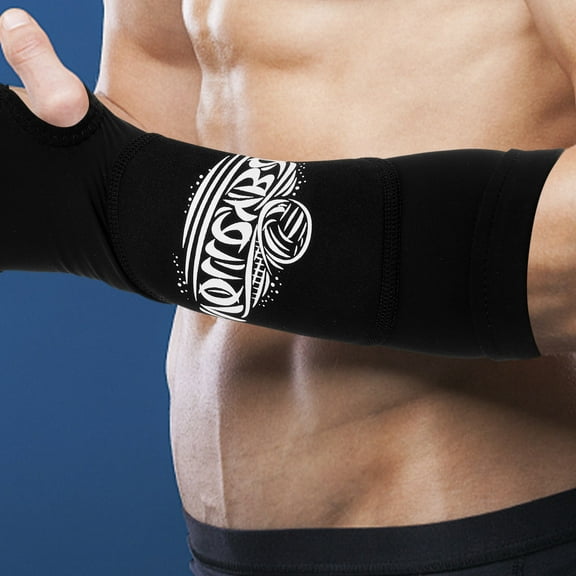 Pretyzoom Black Volleyball Arm Sleeves for Women with Mild Compression and Sweat Absorption