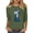 Green, variant on Staron Women's 3/4 Sleeve Western Print Casual T-Shirt Round Neck Loose Fit Bohemian Top Blouse, Black L
