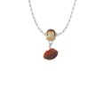 thumbnail image 2 of Delight Jewelry Resin Football Mia Monkey Charm Necklace, 2 of 4