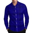 thumbnail image 3 of qolati Button Up Shirts for Men Classic Fit Long Sleeve Dress Work Shirts Lightweight Casual Regular Fit Fall Plaid Shirts, 3 of 8
