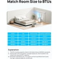 thumbnail image 5 of DREO Portable Air Conditioners, 12,000 BTU AC Unit for Bedroom with Drainage-free Cooling, 46dB Quiet, APP/Voice/Remote, 24h Timer with Fan & Dehumidifier, Smart Standing AC for Room Indoors, AC515S, 5 of 11