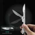 thumbnail image 6 of Utility Blade Folding Carbon Steel Unpacking Blade DIY Cutting Hand Tools  x30pcs Replaceable Blade for Professional Wallpaper Cutting Precision Craft/Hobby Cutter, 6 of 11