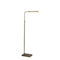 Reader LED Floor Lamp with Antique Brass Finish