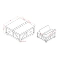 thumbnail image 7 of Kinleyville Hidden Storage Solid Wood Square Coffee Table, Antique Black, 7 of 7