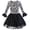 Black Leopard, variant on Girls Dress Flower Embroidered Long Sleeve Tulle Dress 5