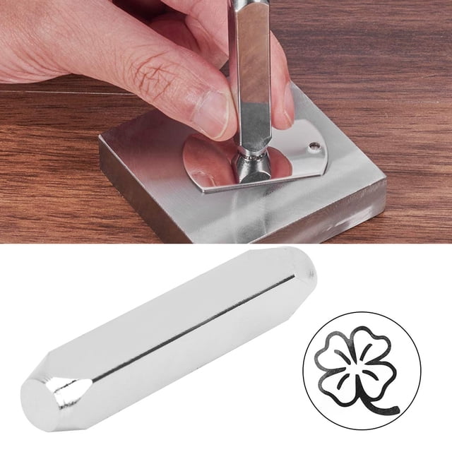 Herramienta para Perforar Seles, Juego de Herramientas para Perforar Seles en Alivio de Acero al Carbono, Cromado de Dureza de 6 mm para Joyería, Manualidad en Cuero,