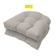 thumbnail image 3 of Bxaolu 2PCS Tufted Seat Cushion, 19''x19'' Outdoor Indoor U-Shape Cushions for Chair Seat, Rocking Chair Cushion Pad Sets for Patio Garden Home Office Furniture (Gray), 3 of 7