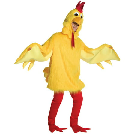 Fuzzy Chicken Adult Halloween Costume - One Size